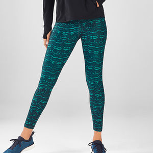 FABLETICS MCM DESIGNER TIDAL GREEN PRINT XL NWT